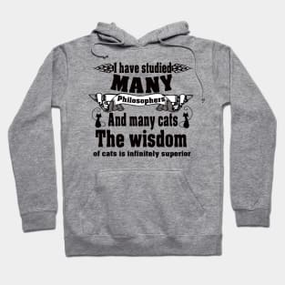 Philosopher and cats Hoodie